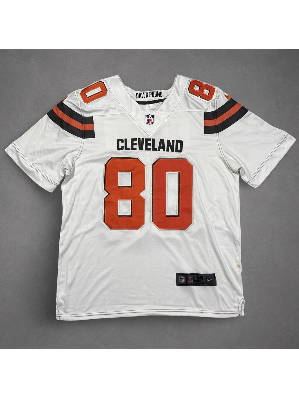 Nike Cleveland Browns Jarvis Landry 80 White NFL Jersey Men’s M